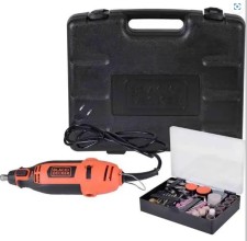Micro Retífica com Controle de Torque + 113 Acessórios RT18KA-B2 BLACK & DECKER